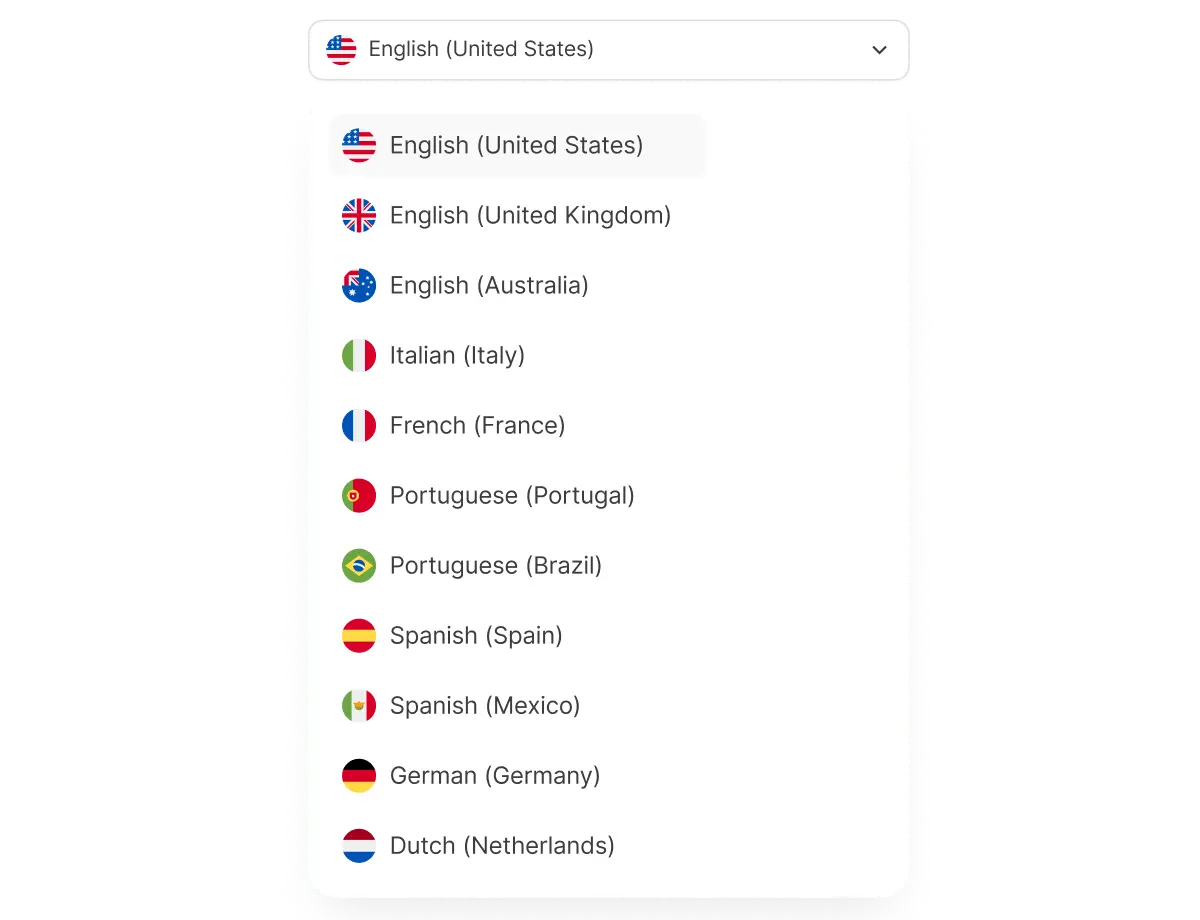 AI voice cloning supports multiple languages including English, Spanish, French, German, and more to reach a global audience.